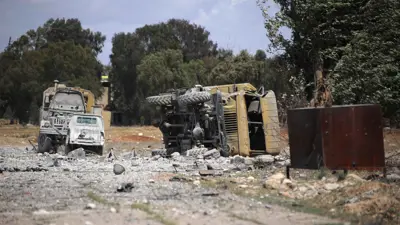 موقع غارة إسرائيلية على محافظة حماة