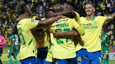 لاعبو صن داونز الجنوب إفريقي