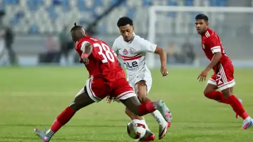 خوان ألفينا في مباراة الزمالك ضد مودرن سبورت
