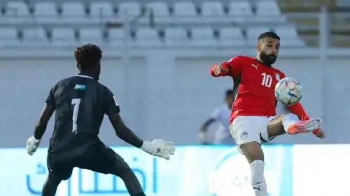 محمد صلاح تألق بشكل لافت في مباراة مصر وجيبوتي