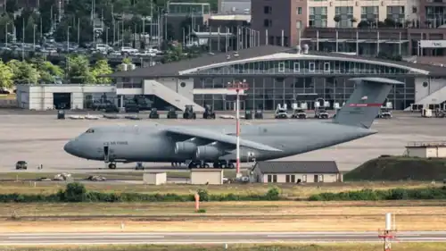 طائرة عسكرية أمريكية في قاعدة رامشتاين