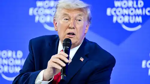 الرئيس الأمريكي دونالد ترامب في منتدى دافوس