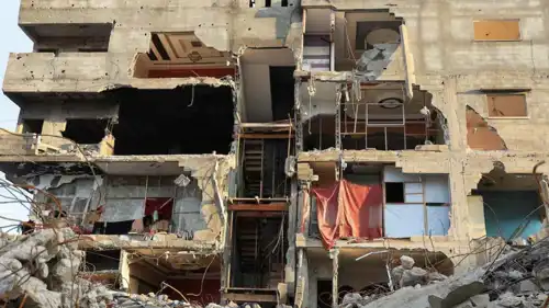 مبانٍ متضررة في غزة