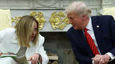 جورجيا ميلوني ودونالد ترامب