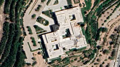 صورة جوية للقصر الجمهوري في دمشق