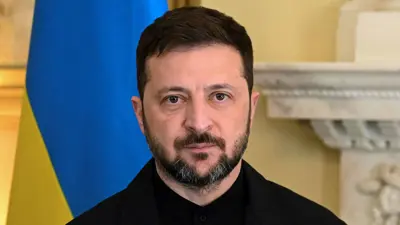 الرئيس الأوكراني فولوديمير زيلينسكي 