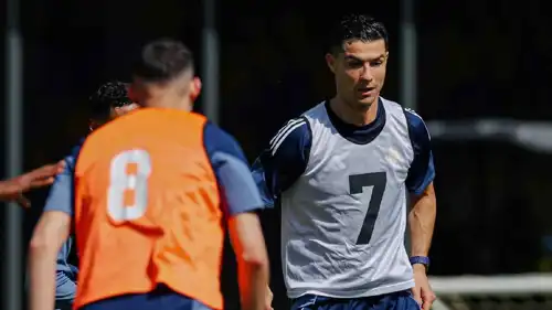 كريستيانو رونالدو في تدريبات النصر السعودي