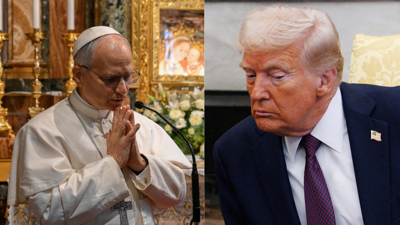 البابا ليو ودونالد ترامب