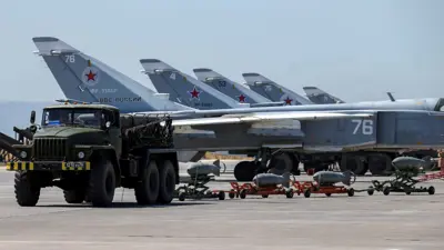 طائرات حربية روسية في مطار حميميم