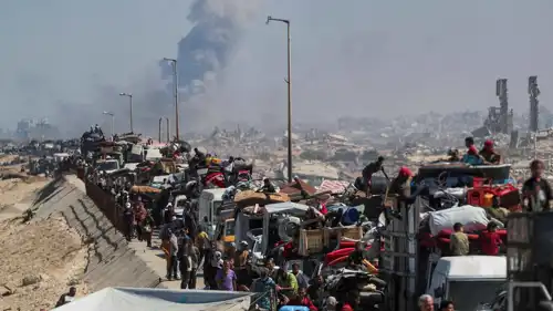 حركة النزوح في غزة خلال الحرب