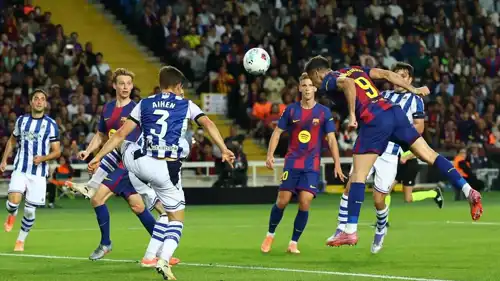 مباراة برشلونة وريال سوسييداد في الدوري الإسباني