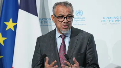 المدير العام لمنظمة الصحة العالمية تيدروس أدهانوم جيبريسوس