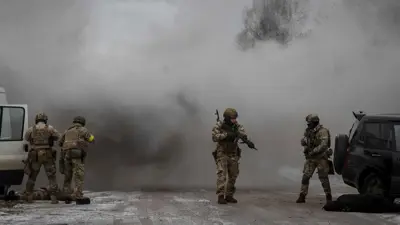 من المعارك شرق أوكرانيا