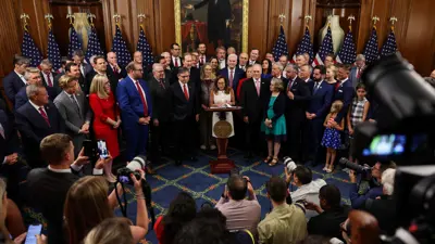 مؤتمر جمهوريي مجلس النواب الأمريكي بعد إقرار القانون