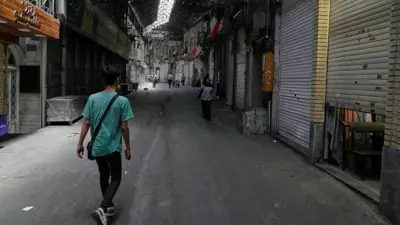 سوق تاريخي شبه خال من المارة في طهران