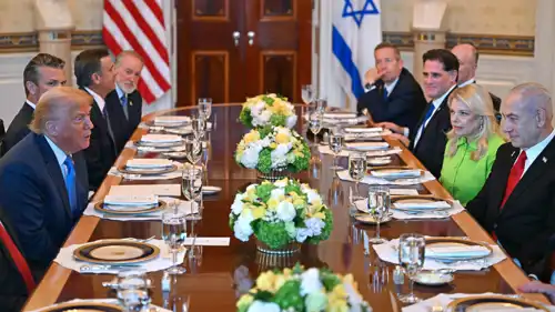 لقاء سابق بين دونالد ترامب ونتنياهو في واشنطن