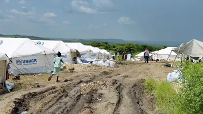 مخيم للنازحين في السودان