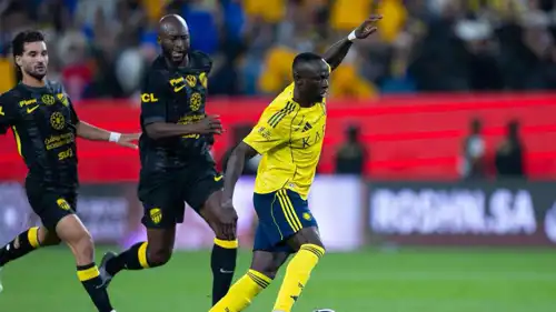 من مباراة النصر والاتفاق في دوري روشن