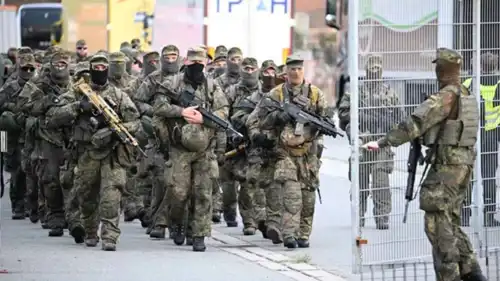 قوات ألمانية يشاركون في مناورة بميناء هامبورغ 