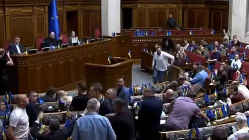 من جلسة البرلمان الأوكراني