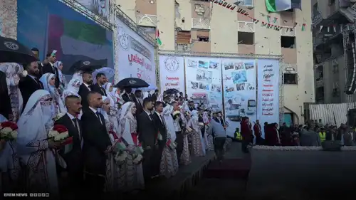 عرس جماعي في غزة