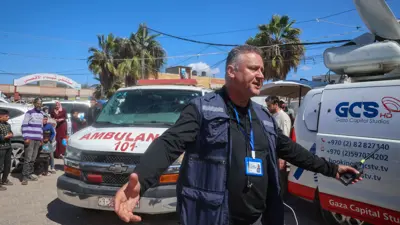 سيارة إسعاف في غزة