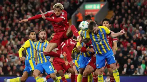 مباراة ليفربول وساوثامبتون في كأس الرابطة الإنجليزية