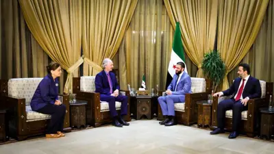 الشرع يلتقي بيدرسون 