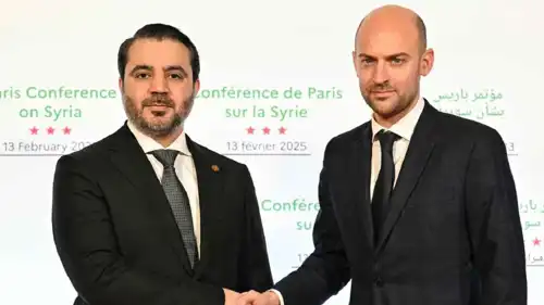 وزيرا الخارجية الفرنسي والسوري