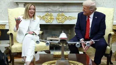 دونالد ترامب وجورجيا ميلوني