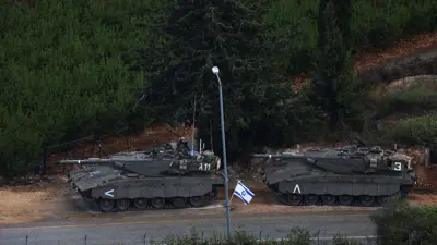 الجيش الإسرائيلي على الحدود اللبنانية 