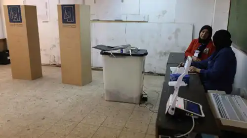 إحدى قاعات الانتحاب في العراق