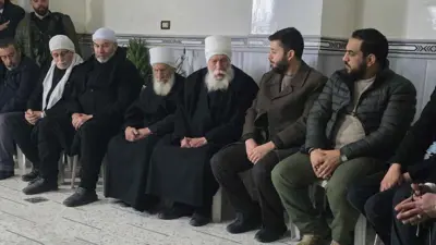 لقاء مسؤولين سوريين مع وجهاء جرمانا