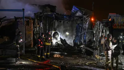 غارة جوية روسية على أوكرانيا