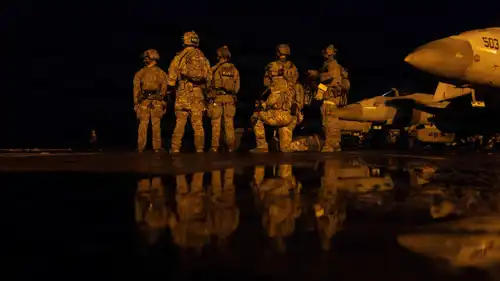 جنود أمريكيون في البحر الكاريبي