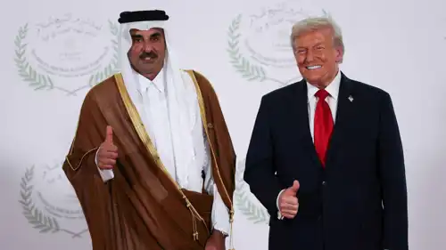 الرئيس الأمريكي وأمير قطر