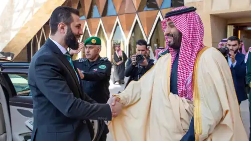  الأمير محمد بن سلمان وأحمد الشرع