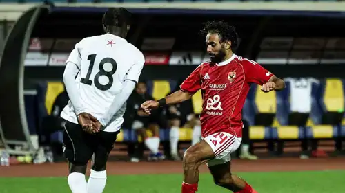 حسين الشحات خلال مباراة الأهلي والجونة