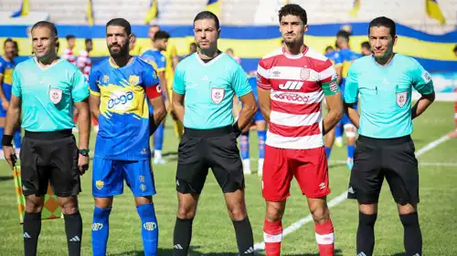 طاقم حكام مباراة الإفريقي وشبيبة العمران بالدوري التونسي