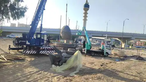 نقل تمثال النسور العراقي 