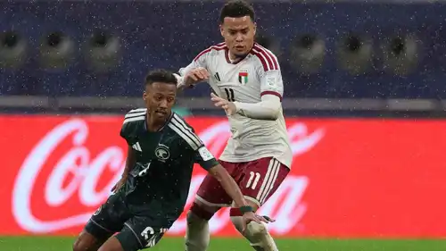من مباراة الإمارات والسعودية لتحديد المركز الثالث