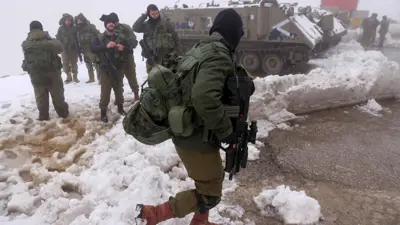 قوات إسرائيلية على جبل الشيخ