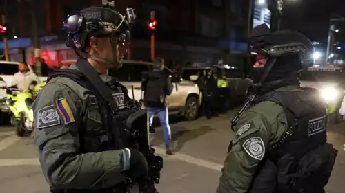 عناصر من الشرطة الكولومبية