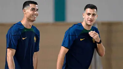 رونالدو ودالوت في معسكر منتخب البرتغال