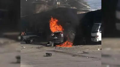 صورة متداولة للسيارة المستهدفة