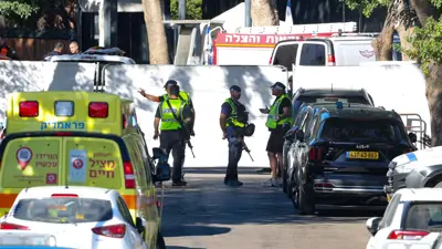 عناصر أمنية في محيط منزل نتنياهو في قيسارية