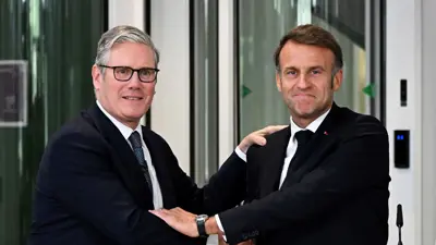 ماكرون وستارمر في لندن