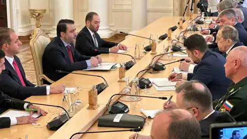 وزير الخارجية السوري مع نظيره الروسي