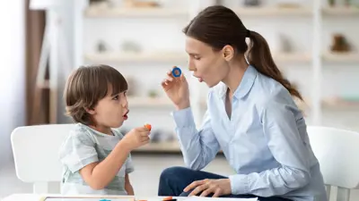 طفل مصاب بالتوحد