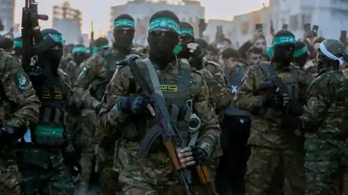 مسلحون من وحدة النخبة في حماس